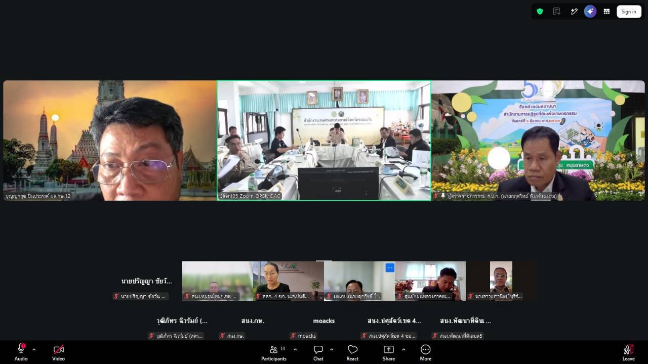 title - ผู้ตรวจราชการ ส.ป.ก. ร่วมประชุมตรวจติดตามการดำเนินงานตามแผนการตรวจราชการ ของผู้ตรวจราชการกระทรวงเกษตรและสหกรณ์ ประจำปีงบประมาณ พ.ศ. 2569 รอบที่ 2 ในเขตตรวจราชการที่ 12 จังหวัดขอนแก่น 